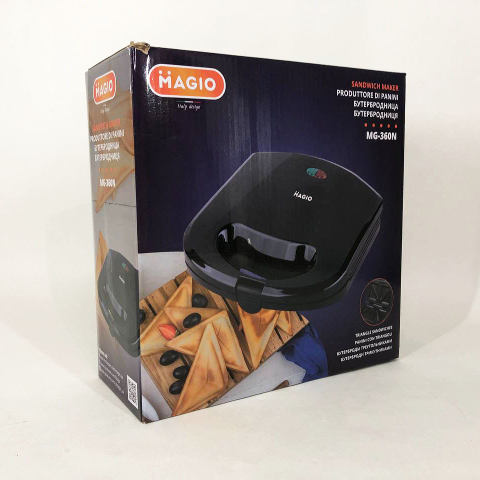 Ребриста бутербродниця MAGIO, бутербродниці настільний гриль, Сендвічниця для бутербродниця BX-46 Івано-Франківськ - фото 6
