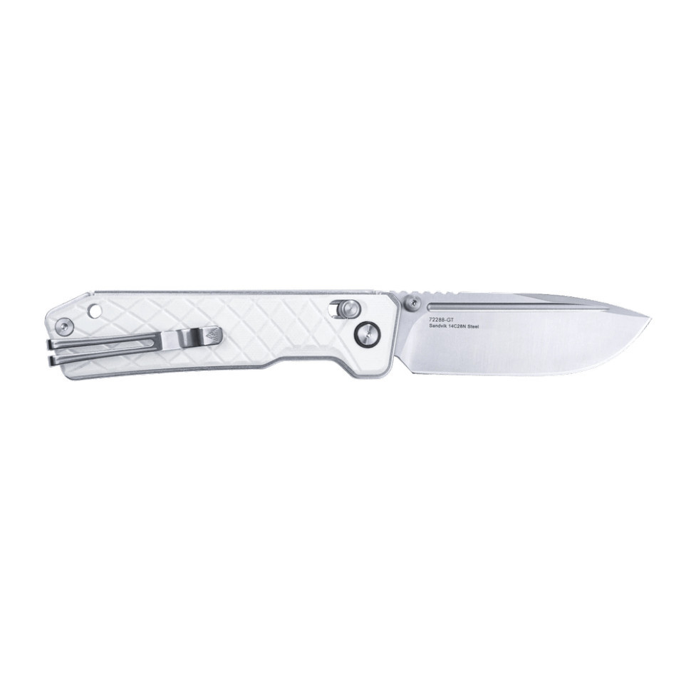 Ніж складаний туристичний SRM Rubik 7228B-GT2 (8.7 см) 14C28N / G10 білий Київ - фото 2
