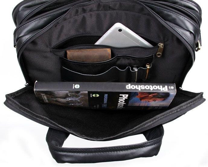 Сумка мужская Vintage 14242 для ноутбука 15.6 Черная Киев - изображение 3