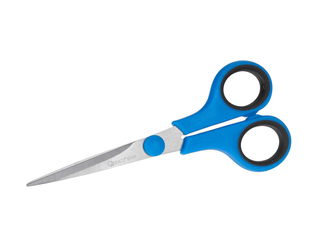 Ножиці канцелярські з нержавіючої сталі 140мм "GeKo" Київ - фото 2