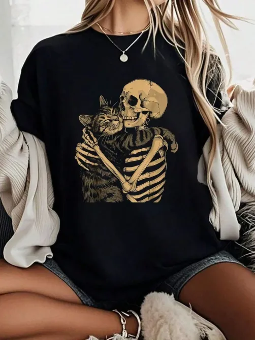 Футболка жіноча з принтом  44 Чорний 2634325222 Дніпро - фото 1