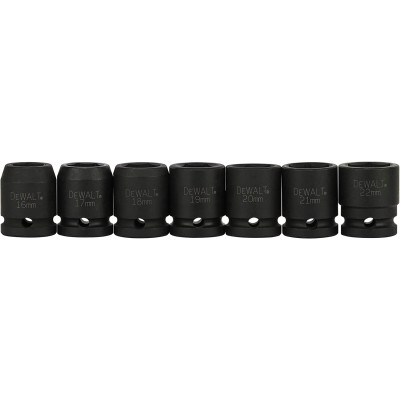 Набор головок DeWALT ударных торцевых 1/2" EXTREME IMPACT, 17 шт (DT7506) Винница - изображение 4