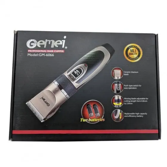 Профессиональная аккумуляторная машинка для стрижки GEMEI GM-6066 Коломия