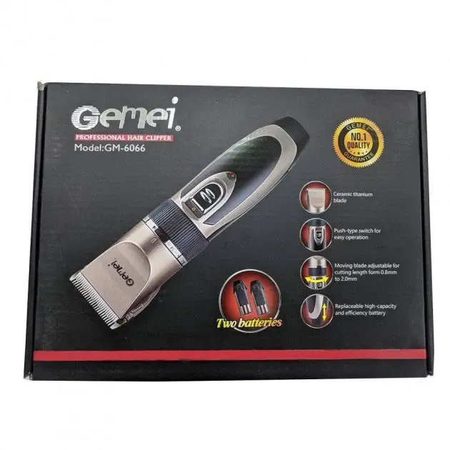 Профессиональная аккумуляторная машинка для стрижки GEMEI GM-6066 Коломия - фото 2