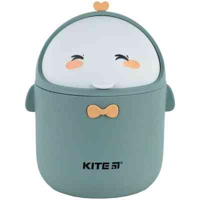 Кошик для паперів Kite Настільний контейнер для сміття, сіро-зелений (K24-010-1) Вінниця