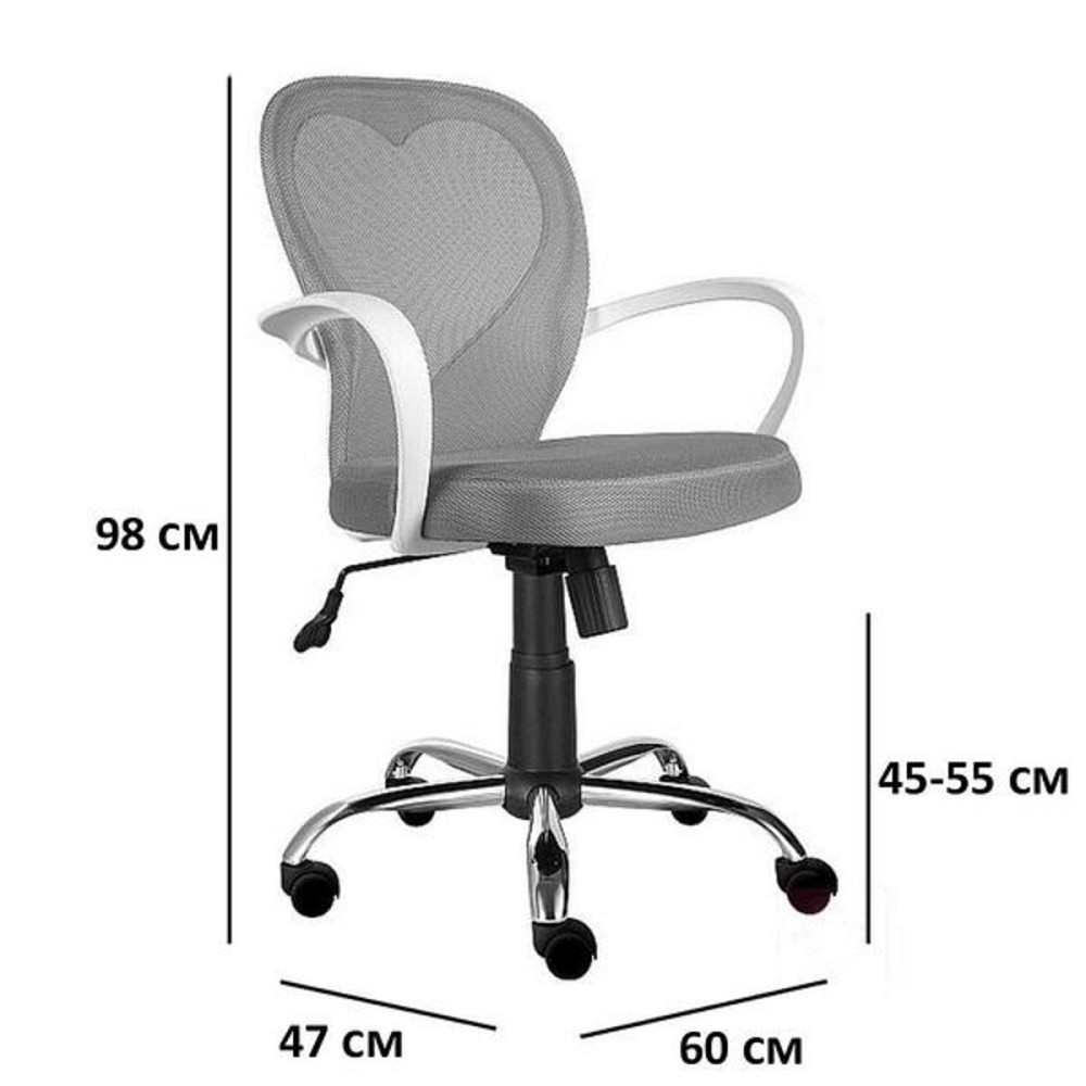 Крісло поворотне DAISY сіре Киев - изображение 4