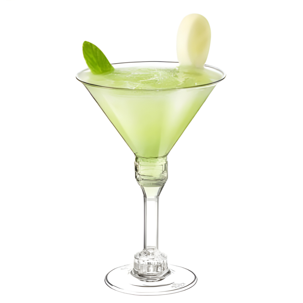 Набор бокалов для мартини 135 мл, 10 шт, многоразовые, пластиковые, прозрачные для коктейлей с съёмной ножкой Каменец-Подольский - изображение 9