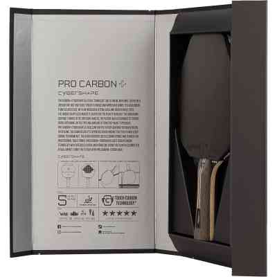 Ракетка для настільного тенісу Stiga Pro Carbon Plus Cybershape 5 Star FL (1215-0401-35) (931184) Вінниця