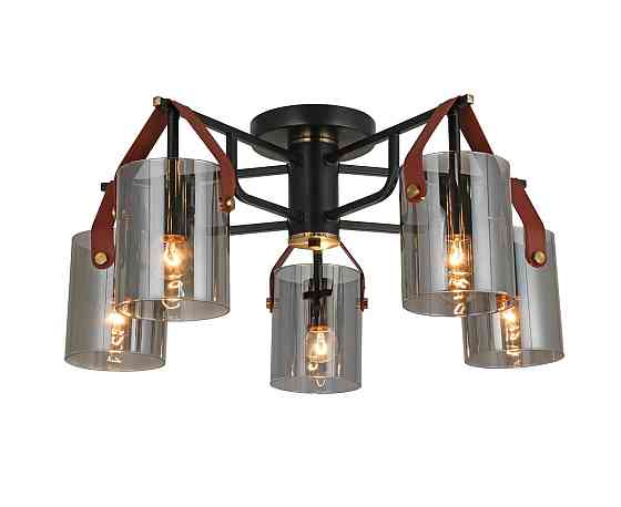 Люстра стельова G 321036/5 Copper+Matt black Коломия