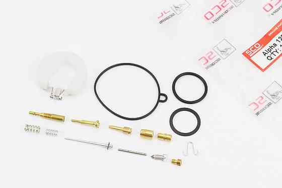 Ремонтний к-кт карбюратора 125cc, 15 деталей+поплавок Киев