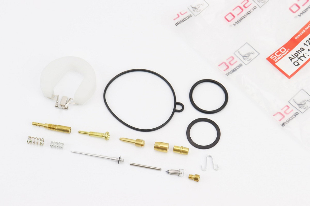 Ремонтний к-кт карбюратора 125cc, 15 деталей+поплавок Київ - фото 1