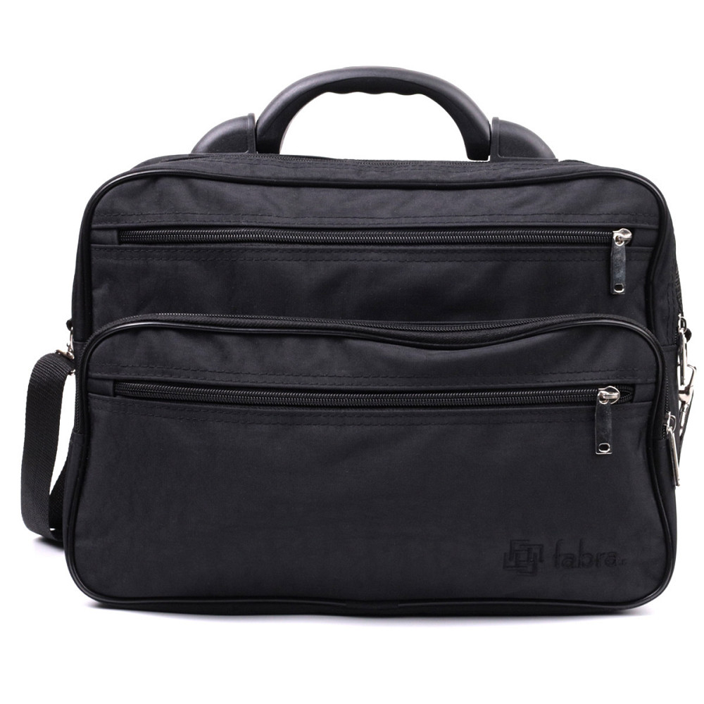 Мужская сумка с надежной пластиковой ручкой из полиэстера FABRA 22587 Черный Киев - изображение 1