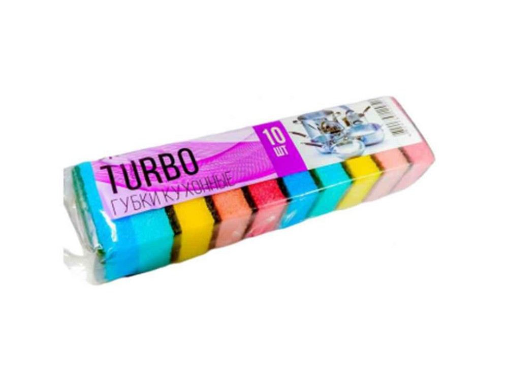 Губки кухонні 10шт Turbo ТМ Profit! Solmir Київ - фото 1