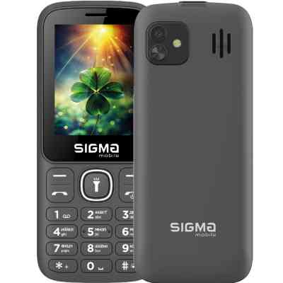 Мобильный телефон Sigma X-style 242 LUCKY Grey (4827798792926) Вінниця