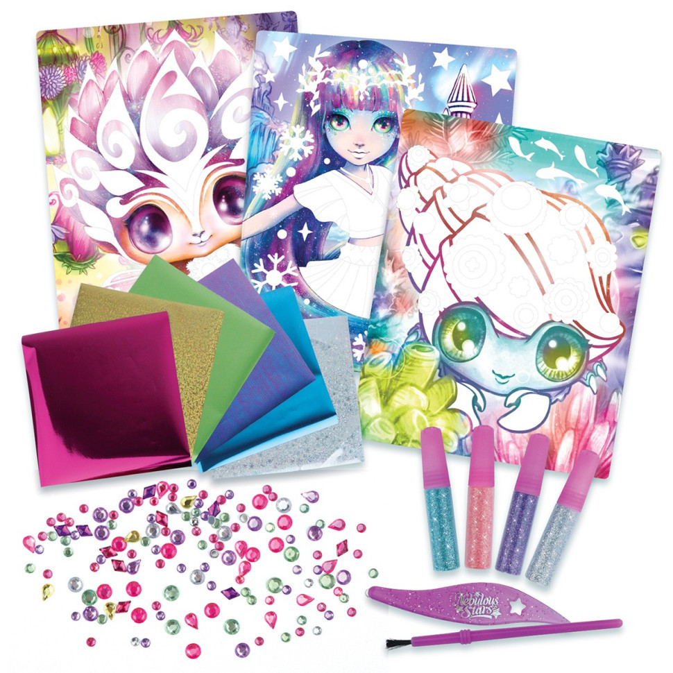 Набір для творчості Зоряні блискітки та фольга Nebulous Stars 11011, 3 шаблони Вінниця - фото 7