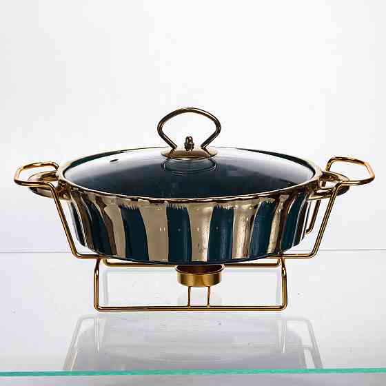 Марміт порцеляновий настільний круглий 1 літр мармітниця з підігрівом JY-5 Коломия