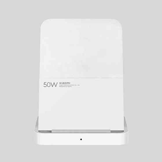 Бездротова зарядка Xiaomi 50W Pro MDY-14-EN, вертикальна підставка з охолодженням (біла) Миколаїв