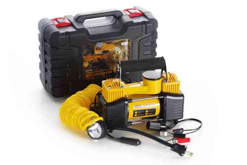 Компресор Сила 900410 150psi/25Amp/85л/шланг/клеми/2цил/кейс Винница