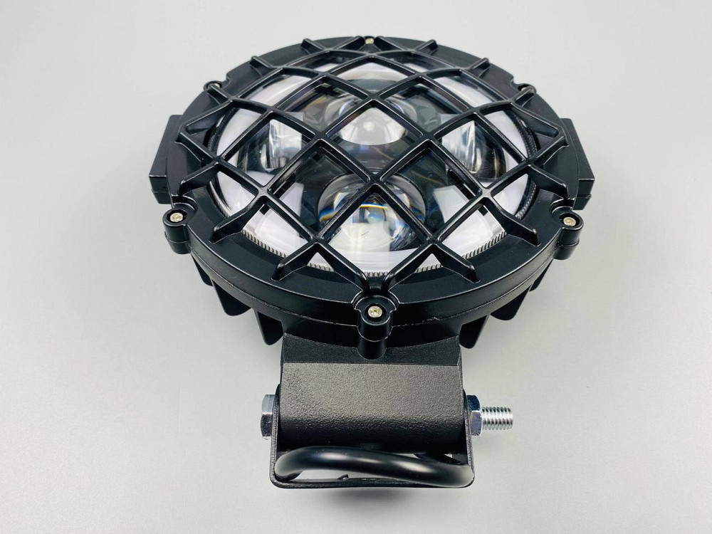 Фара головного світла LED, жовте та біле світло (ближній + дальній + DRL) 5.75 дюйма Мукачево - фото 9