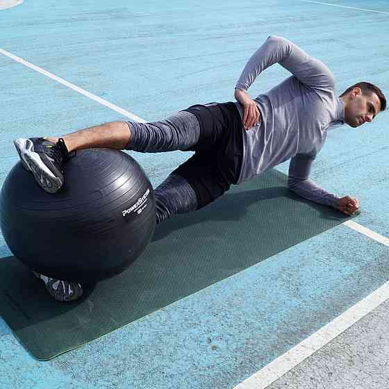 Мяч для фитнеса (фитбол) Power System PS-4013 Ø75 cm PRO Gymball Black Луцк