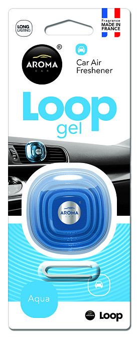 Ароматизатор Aroma Car Loop Aqua гелевий Киев - изображение 1