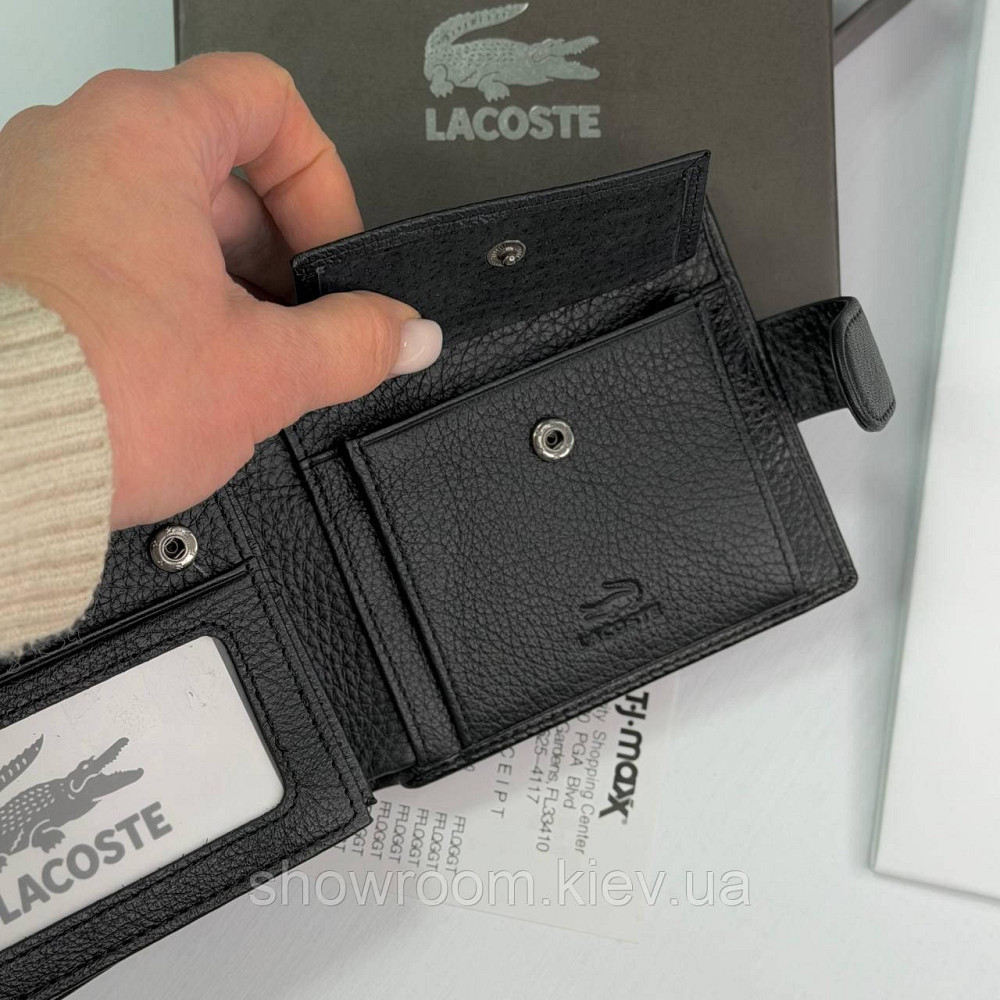 Чоловіче брендове портмоне з монетницею Lacoste (6604) Київ - фото 6