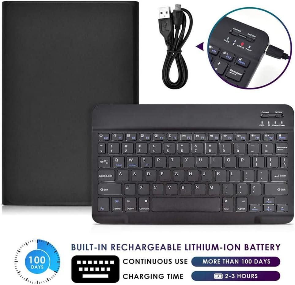 Противоударный чехол-книжка с клавиатурой на Samsung Galaxy Tab S7 FE/S7+/S8+ 12.4