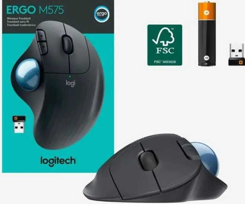 Трекбол Миша: Logitech ERGO M575.Графіт. Київ - фото 2