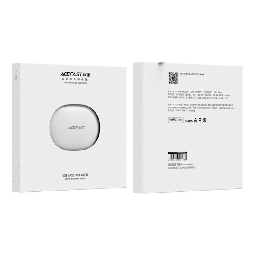 Бездротові навушники ACEFAST FA002 ACEFIT Air wireless earbuds White Одеса - фото 4