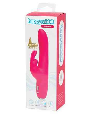 Вібратор кролик Happy Rabbit Slimline Curve Sex Aura Київ