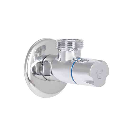 Кран кутовий Thermo Alliance Standart (ручка кругла) з керам.буксою 1/2"Н х 3/4"Н SF342W1520 Київ