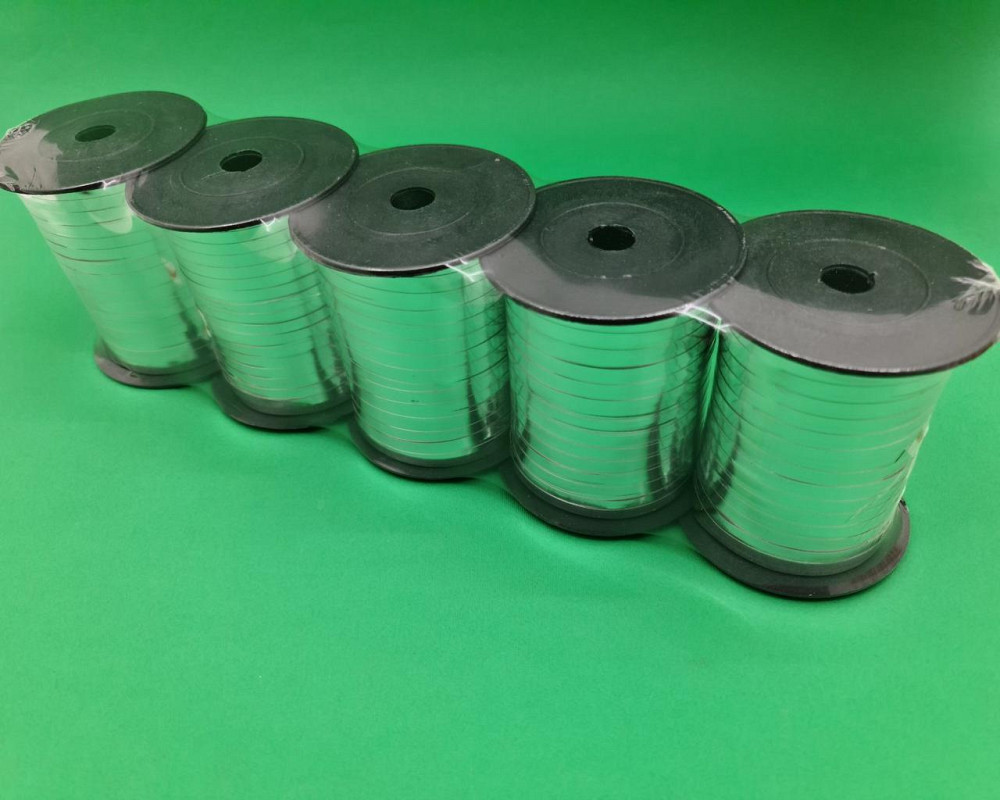 Стрічка для повітряних куль і подарунків срібна 140 метрів (1 пачка) Харків - фото 4