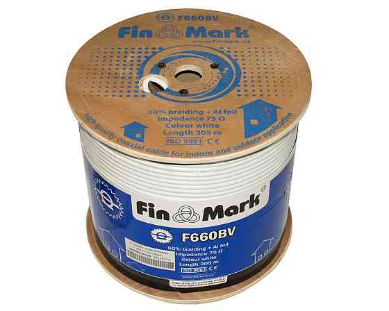 TV кабель 75 Ом FinMark 660 white (305 м) Винница
