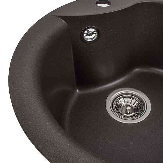 Гранітна мийка для кухні VALESO TURAS 480 матова Темна скеля Коломия