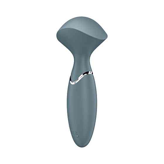 Универсальный компактный мощный массажер Satisfyer Mini Wand-er серый Sex Aura Киев
