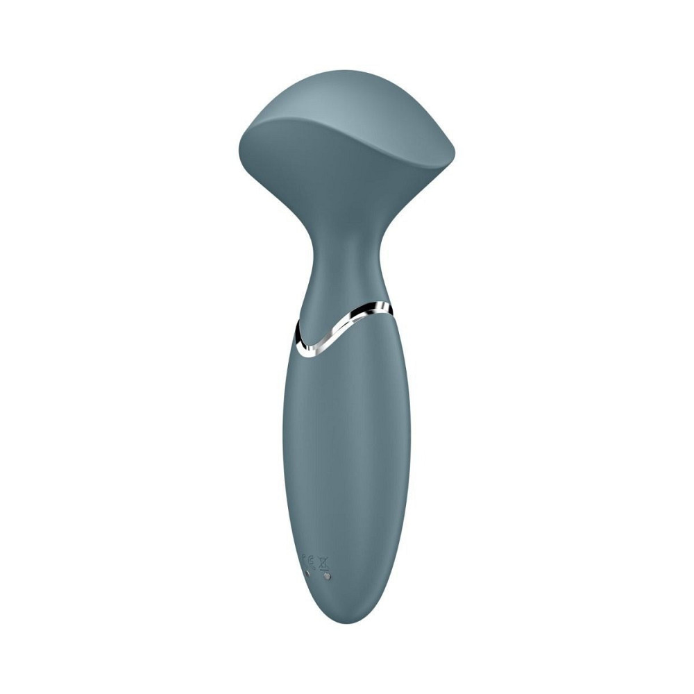Универсальный компактный мощный массажер Satisfyer Mini Wand-er серый Sex Aura Киев - изображение 2