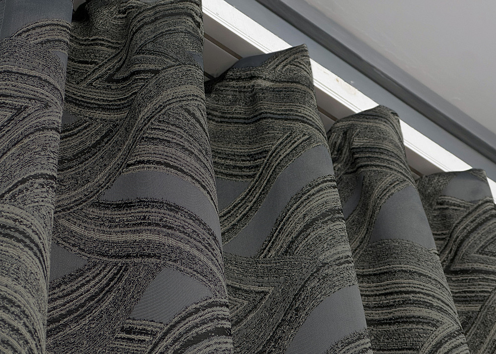 Шторна тканина жакард "Mystery" колір капучино з сірим 1625ш Київ - фото 4