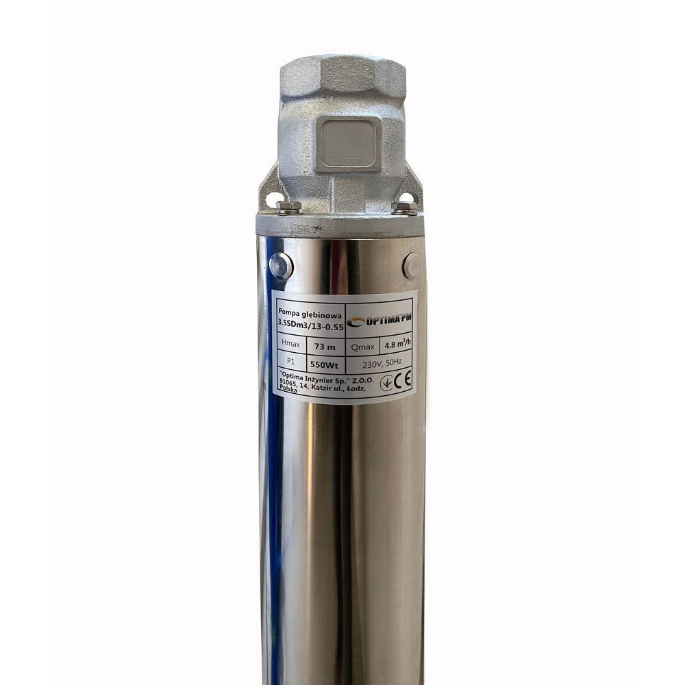 Насос свердловиний з підвищеною стійкістю до піску OPTIMA PM 3,5SDm3/13 0,55 кВт 79м + 50 м кабель (000019675) Київ - фото 2