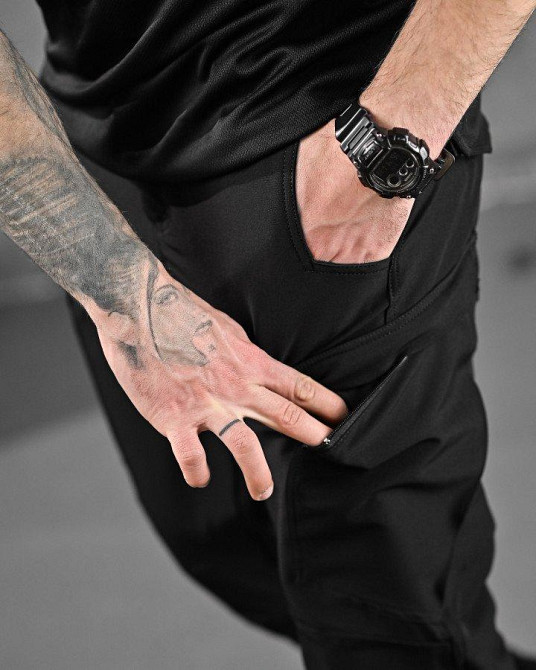 Летний тактический костюм soldier черный полиция ДЛ6404 Одесса - изображение 8