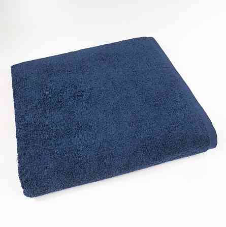 Большое банное полотенце махровое GM Textile 100х150см 400г/м2 (Темно-Синий) Сумы