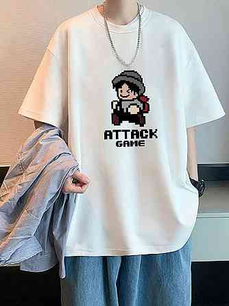 Футболка мужская с принтом  48 Белая 2664093556 Днепр