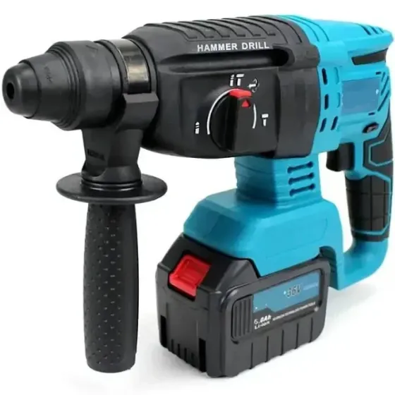 Набор аккумуляторных инструментов 4 в 1 в кейсе Болгарка + Шуруповерт +Гайковерт+перфоратор (синий) Одесса