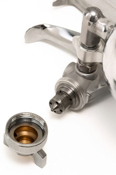 Фарбопульт пневматичний поворотний MASTERTOOL HP MINI ВАЛБ 400 мл Ø 1,5 мм круглий/плоский факел 70-130 л/хв 2,5-4,0 бар 80-8935 Коломыя - изображение 3