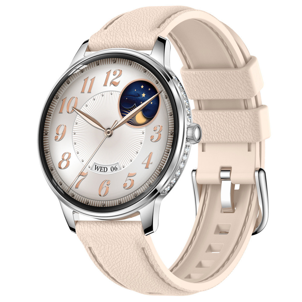Розумний смарт-годинник Smart Brilliant Slim Silver Rubber (2 ремінці) Київ - фото 11