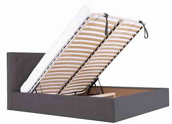 Кровать Двуспальная Bristol Comfort 180 х 200 см Мисти Dark Grey С подъемным механизмом и нишей для белья Темно-серый Киев