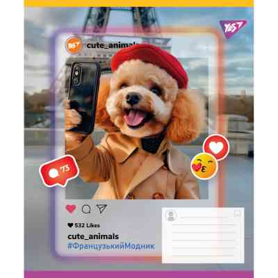 Зошит Yes Cute animals А5 24 аркушів лінія (767730) Вінниця