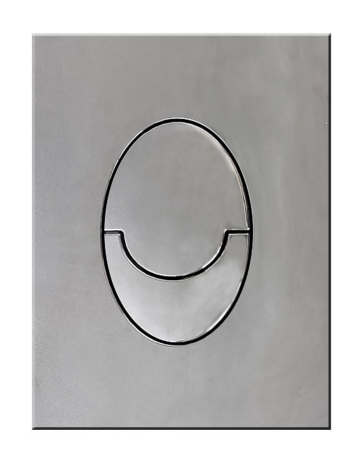 Панель змиву KOER KT-0606-01 157x198x3mm пластикова, кнопка закруглена (колір хром) (KR5342) Київ - фото 3