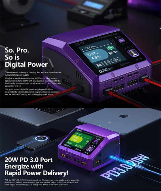 Зарядний пристрій SkyRC Q200neo на 4 канали Київ - фото 2