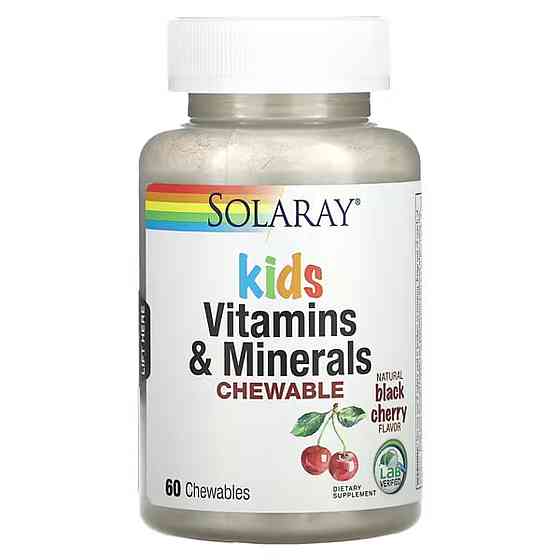 Мультивітаміни для дітей (Children's Chewable Vitamins &amp; Minerals) 60 жувальних таблеток зі смаком вишні Київ