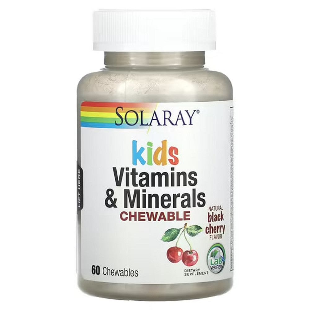 Мультивитамины для детей (Children's Chewable Vitamins & Minerals) 60 жевательных таблеток со вкусом вишни Киев - изображение 1